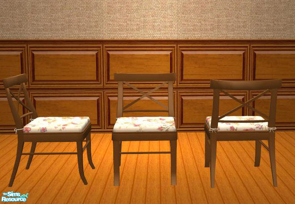 Sims 2 — PB Dining Recolor Honey - Diningchair by ShinoKCR — 