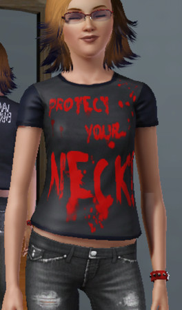 Sims 3 — Vampires Everywhere! Tee by The_Void_Kitsune2 — This is a Vampires Everywhere! inspired tee-shirt. Featuring a