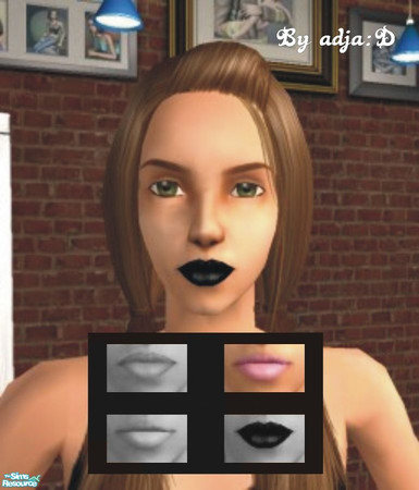 Sims 2 — New Line! - Lipstick - 1 by adjaD — ...