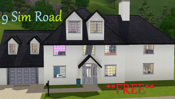 Sims 3 — 9 Sim Road by thewinner — This massive house is lovely with the 6 bedrooms. It has a room in the roof. Hope you
