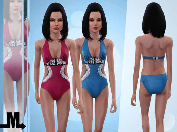 Sims 3 — The Edge Of Glory [Teen] by miraminkova — Beautiful one piece swimsuit for your simmies.
