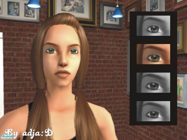 Sims 2 — New Line! - Eyeshadow - Blue by adjaD — ...