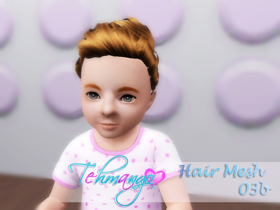 The Sims Resource - Tehmango - Hair mesh 003b (toodler)