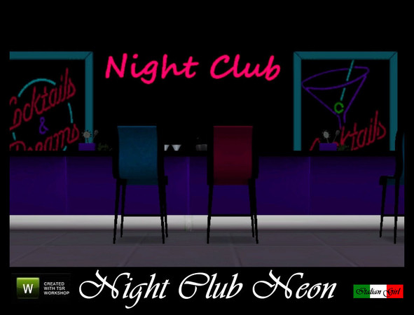 Sims 3 — Night Club Neon by italiangirl629 — This is another of my Original Paintings that I thought would work Great in