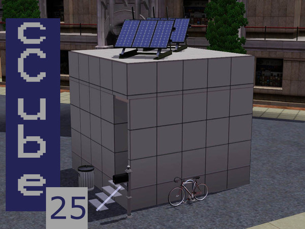 Sims 3 — cCube 25 by comet65 — The cCube 25 is the future in quick, housing for the active lifestyle Sim! the 10x10 lot