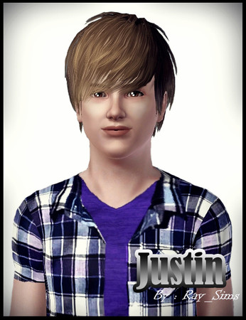 Sims 3 — Justin  ^^v by TSR Archive — Yeaps, male sims.. He is............. Bieber ...? hha.. XD I'm sorry if you hate