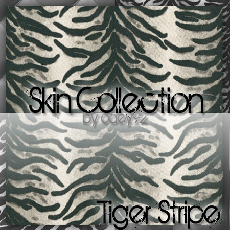 Sims 3 — Tiger Stripe by Odey92 — A richly patterned tiger skin print in silver grey and black.