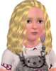 Sims 3 — lillianne by toutahatem2 — lillianne is a girl and she's a child blond with blue eyes wavy hair