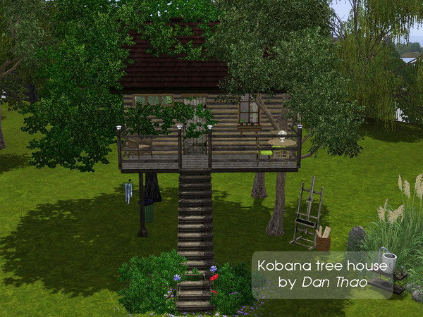 Sims 3 — Kobana Tree House Version 2 by Dan_Thao — Kobana Tree House Version 2. Hi! This is a simple, open-plan