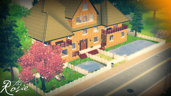 Sims 3 — Rosie by bigbrother2 — Seemingly plucked from the likes of Wysteria Lane, this white picket-fenced beauty is the