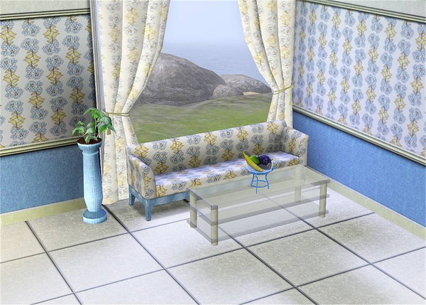 Sims 3 — marcorse_handstands pattern by marcorse — A simple, mirror-image repeat pattern of small flower bunches.