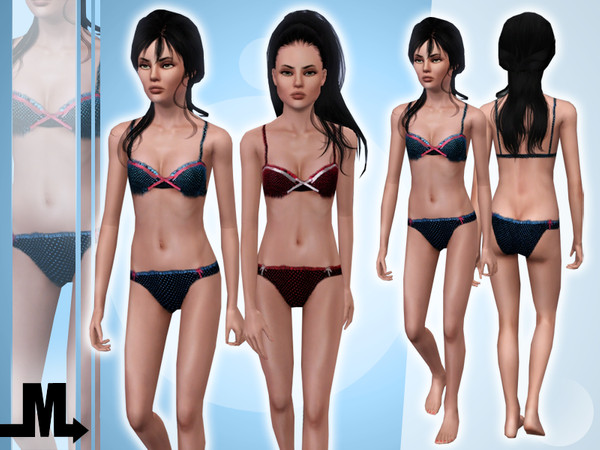 Sims 3 — Dream On [Teen] by miraminkova — This creative two piece swimsuit will give you a unique style. Enjoy the best