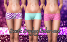 Sims 3 — Basic Boyleg Underwear. by tailahchapman — Boyleg Style Underwear for Young Adult and Adult sims. Recolourable.