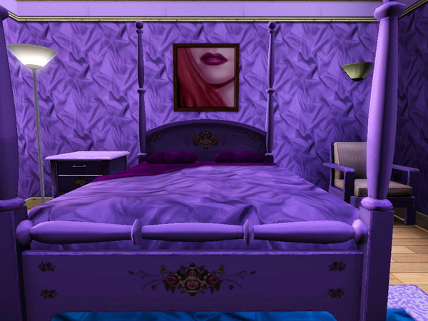 Sims 3 — Purple Silk by allison731 — By allison731 www.thesimsresource.com Pattern with the appearance of pleated silk.