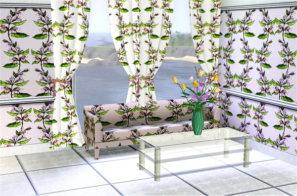 Sims 3 — marcorse_highernhigher pattern by marcorse — Reaching up and up . . this little vine with it's pink, pea-