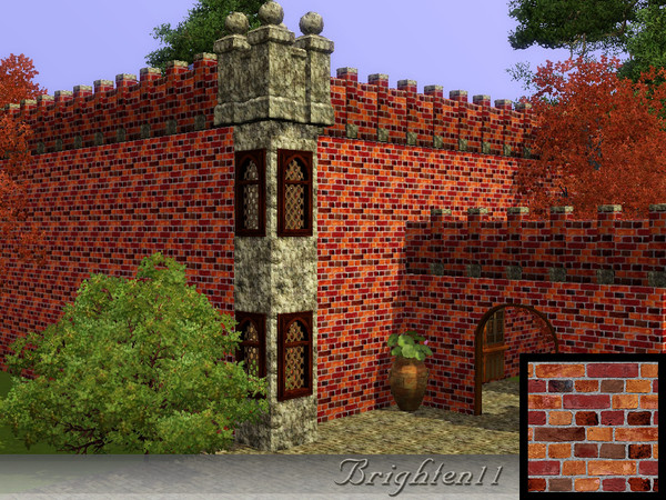 Sims 3 — BR11 Sunset Brick by Brighten11 — Sunset Brick - by Brighten11 for your building projects