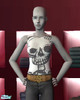 Sims 2 — Skeleton Skull Tshirt by comletenutter19 — for everyday and every event. a simple tshirt so you can accessorise,