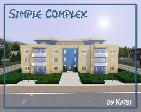 Sims 3 — Simple Complex (unfurnished) by katsi — Simple Complex by Katsi