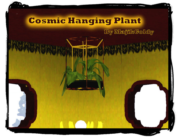 Sims 3 — MajikGoldys Cosmic Hanging Plant by MajikGoldy — MajikGoldys Cosmic Hanging Plant The Hanging Plant puts a