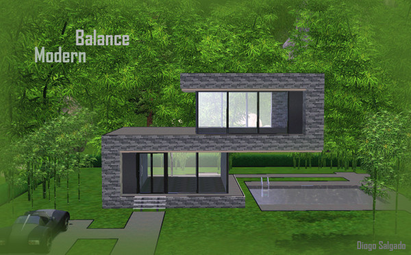 Sims 3 — ModernBalance by diogosalgado — Have fun with this very modern house. With a unique style and balanced. It's