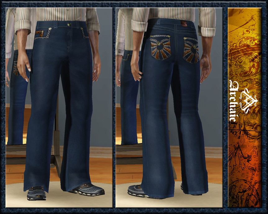 The Sims Resource - Archaic Jeans-Teen
