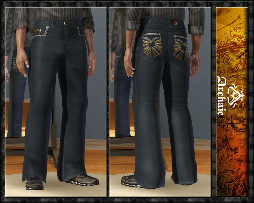 The Sims Resource - Archaic Jeans-Teen