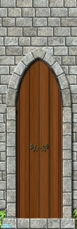 Sims 2 — Cormatain Stone Wall #5 by estatica — Part of a set, this ancient medieval wall is still in perfect condition,