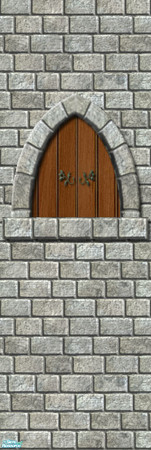 Sims 2 — Cormatain Stone Wall #2 by estatica — Part of a set, this ancient medieval wall is still in perfect condition,