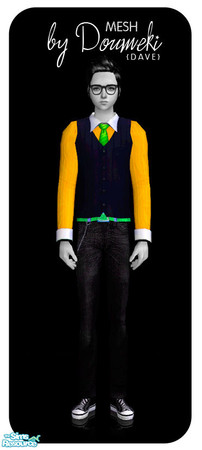 Sims 2 — PopStars [ M E S H ] by doumeki — Who don\'t love to the PopStars? Hahaha Now you teenager can look like one of