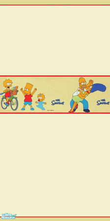Sims 2 — The Simpsons by stadtfee — Yellow friendly wall for your kids.
