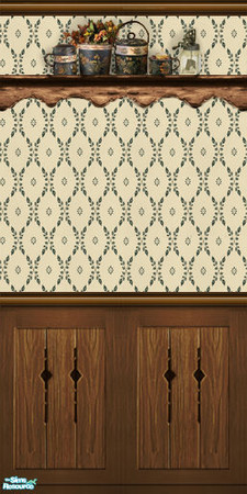 Sims 2 — Old Fashioned Kitchen by Halfcreek — created by Halfcreek
