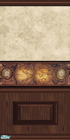 Sims 2 — School Wall B by Halfcreek — created by Halfcreek...(comments always welcomed)