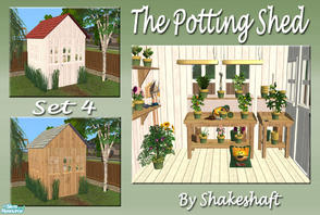 Sims 2 — The Potting Shed - Set 4 by Shakeshaft — Another set to create a Garden Potting Shed for your Sims, set includes