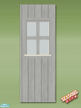 Sims 2 — Garden Shed Wall - White - Mesh by Shakeshaft — Part of a set to create a Garden Potting Shed for your Sims, set