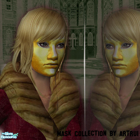 Sims 2 — Mask of gold by artrui — Have you seen the tear on the brilliant gold mask!?
