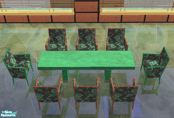 Sims 2 — Dining Set TC76 - dita dining chair-green wood by selina012 — This dining chair is a recolour of shoukiers Dita
