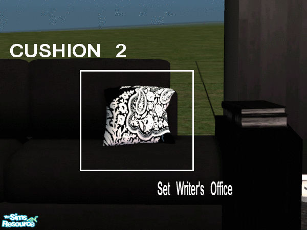 Sims 2 — The Writer\'s Office - Cushion 2 by kibanahnah — Recolor of Padre333\'s selectionnal living.Its color is the