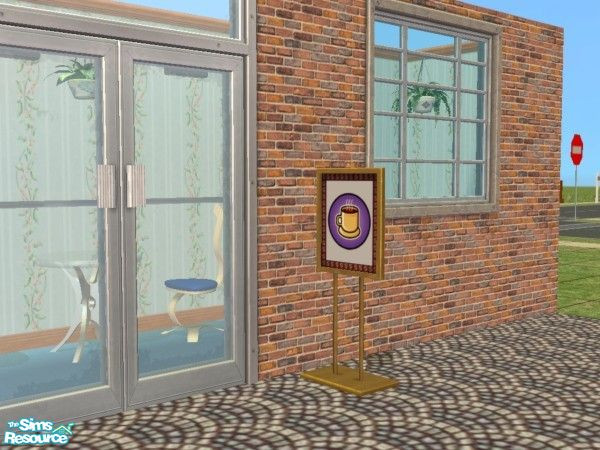 The Sims Resource | Floor Sign Set 2 - Coffee House 2