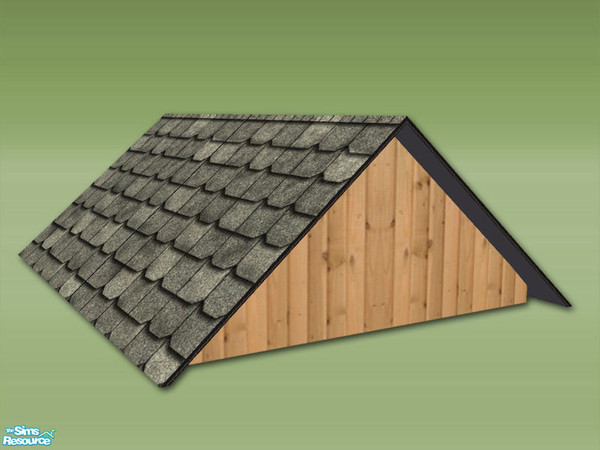 Sims 2 — Garden Shed 3x4 Deco Roof - Wood Pine by Shakeshaft — Part of a set to create a Garden Potting Shed for your