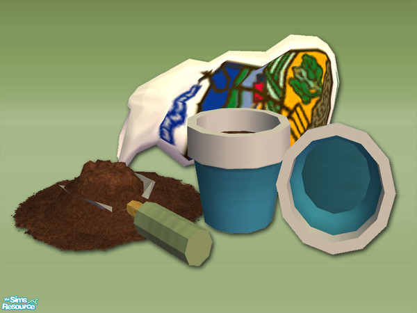 Sims 2 — Garden Shed Compost and Pots - Rec 02 by Shakeshaft — Part of a set to create a Garden Potting Shed for your