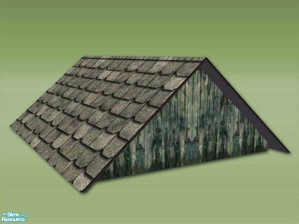 Sims 2 — Garden Shed 3x4 Deco Roof - Wood Weathered by Shakeshaft — Part of a set to create a Garden Potting Shed for