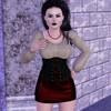 Sims 3 — Corset minidress by miss_Sage — New mesh and 3 recoulorable parts.