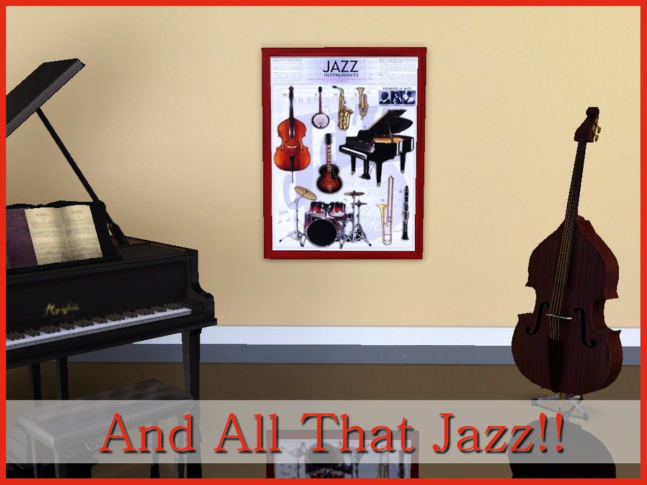 The Sims Resource | Jazz Instruments Poster