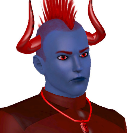 Sims 3 — Seikima Shikima by deerwalker2 — Miko Mido's father ... uh oh.