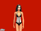 Sims 2 — Black and White Corset by Fernando_PaOr — A black and white corset, similar as the one used by Britney Spears