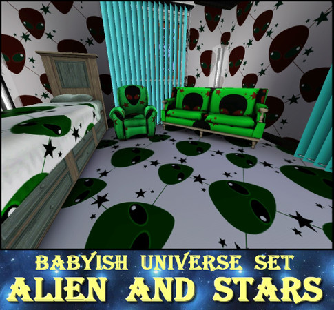 Sims 3 — Babyish Universe-Alien and Stars by allison731 — By allison731 www.thesimsresource.com This pattern is part of