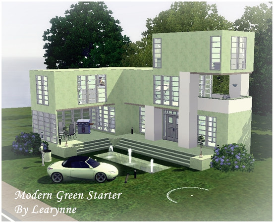 Sims 3 — Modern Green Starter  by Learynne2 — For those who are fond of the color of green :) Give your single sim or