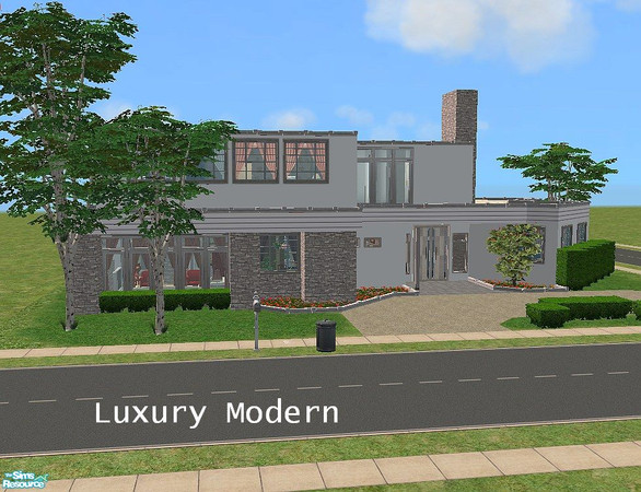 Sims 2 — Luxury Modern by millyana — This house hopes to be luxury after it\'s downloaded and decked out with ep\'s or