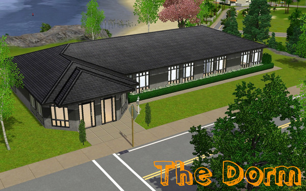 Sims 3 — The Dorm by deontai — The Dorm is built after Sir Dormington left University and missed living so close