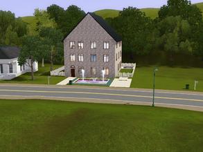 Sims 3 — Townhouse by andrewjameswilliams2 — This townhouse makes up for its limited plot size by being built over three